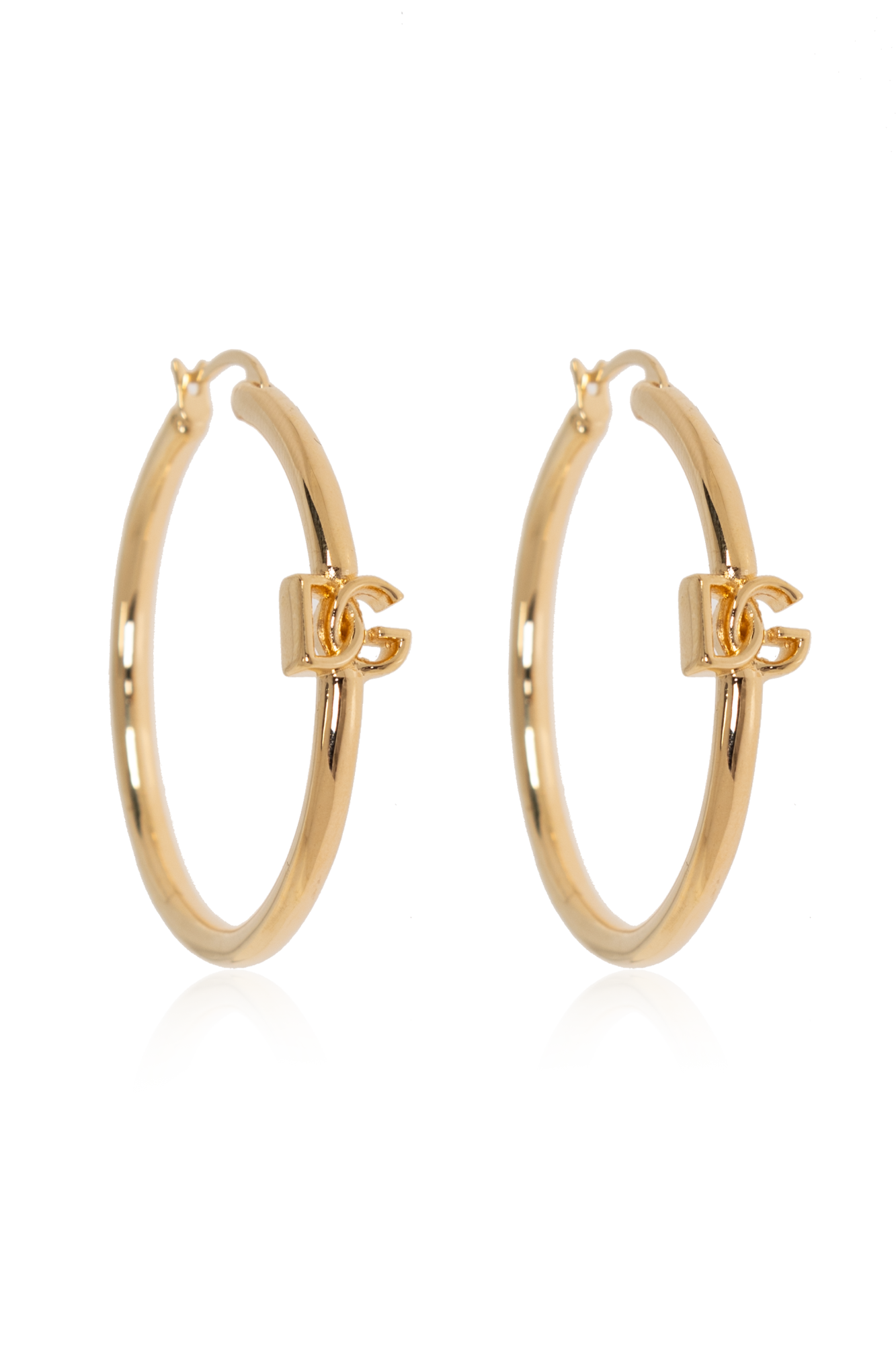 ピアス Dolce & Gabbana FW25 'Newton earrings (WEO2N1W1111 ZOO00) Gold Logo earrings Dolce & Gabbana - Dolce & Gabbana plaid